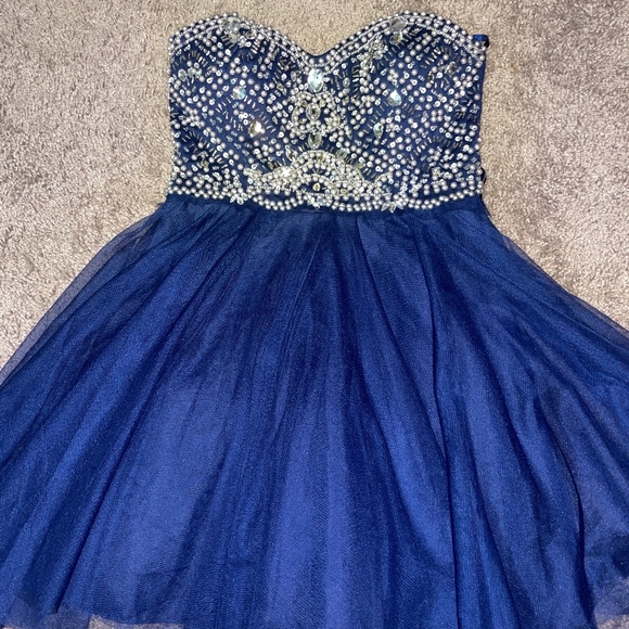 Blue Prom dress - Picture 1 of 4